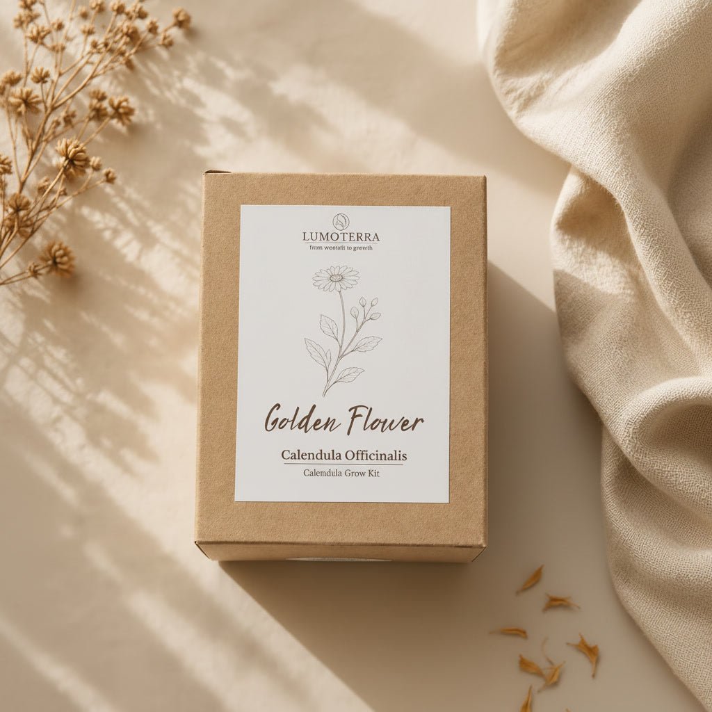 Golden Flower | Handgemaakte calendula kweeksetLumoterra